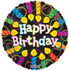 18 Inch Birthday Candles Mylar Foil Balloon
