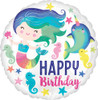 17 Inch Birthday Colorful Ocean Fun Mylar Foil Balloon