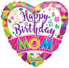18 Inch Birthday Mom Mylar Foil Balloon