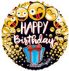 18 Inch Birthday Smilies Present Mylar Foil Balloon