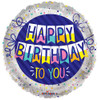 18 Inch Birthday To You Banner Mylar Foil Balloon