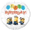 18 Inch Despicable Me Birthday Mylar Foil Balloon