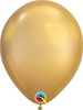 11" Round Chrome Gold Latex Balloons