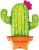 36" Potted Cactus Shape Mylar Foil Balloon