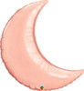 35" Crescent Moon - Rose Gold Mylar Foil Balloon
