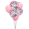 Mother's Day Bouquet - Three 18" Mylar and Three 11" Solid Color Latex