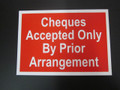 Cheques Accepted