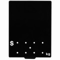 Food Ticket  Black 7 with $ . Kg in white per pack of 10