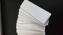 White name badge blanks suitable for P Touch Lettering Machines.
Pins and magnets available