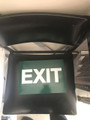 A 4 White On Green Exit Sign