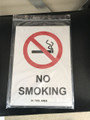 A 4 No Smoking In This Area Sign