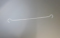 Double Ended Wire Hook 600 mm with large 20 mm hook pack of 10