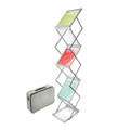 A 4 Portable Alloy and Acrylic A 4 Concertina Display stand