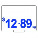 Set of Blue Push in numbers suitable for food tickets