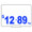 Set of Blue Push in numbers suitable for food tickets