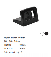 Black Nylon Ticket Holder