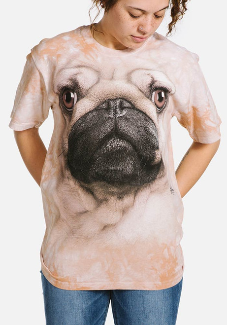 The mountain pug t shirt
