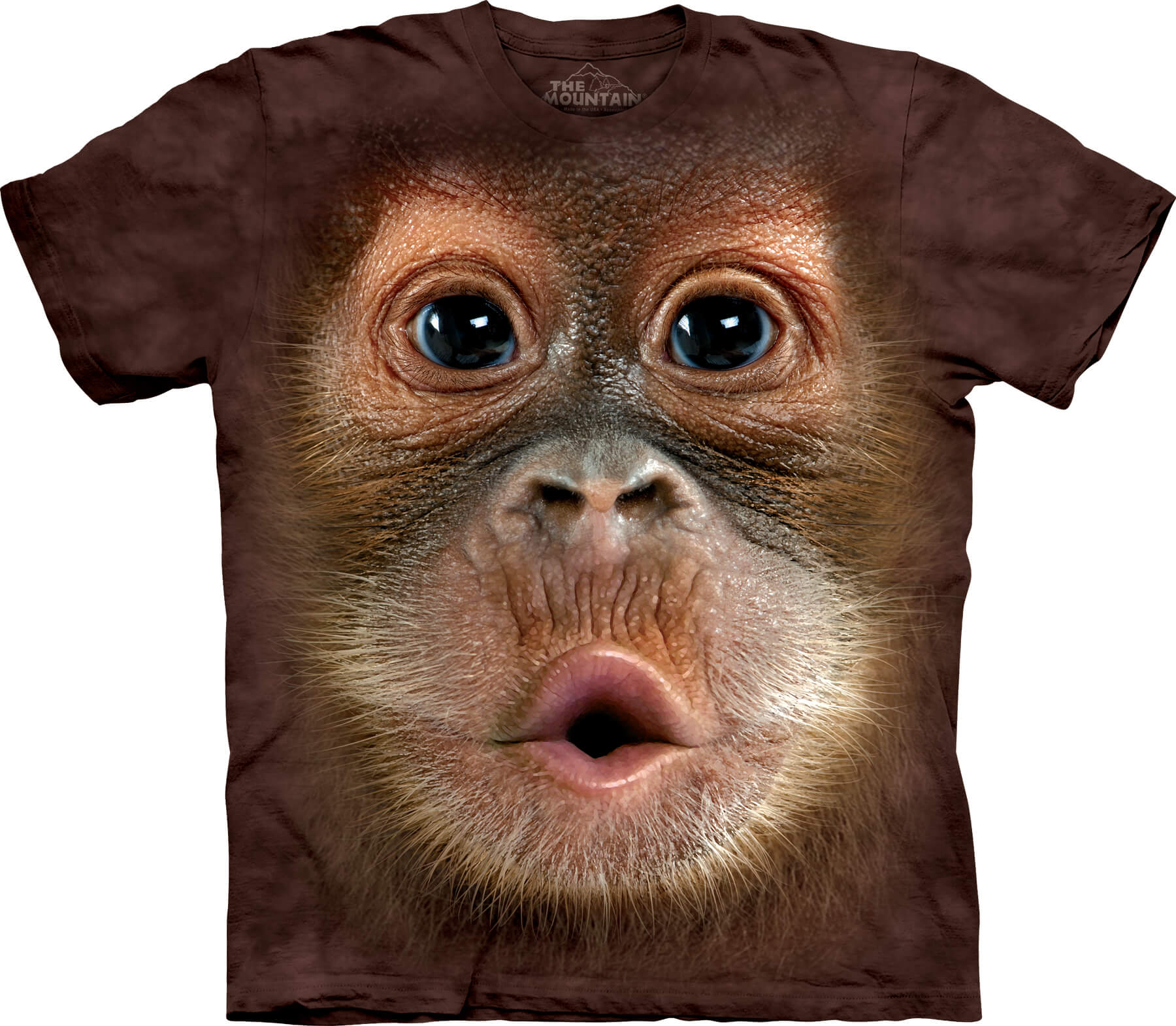 Big Face Baby Orangutan Kids T-Shirt