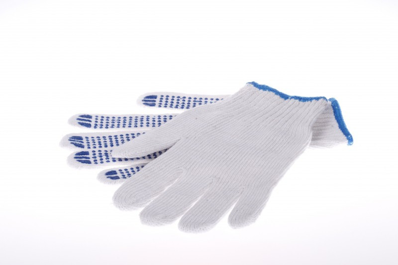 IMPA 190103 GLOVES WORKING COTTON NON SLIP DOTS