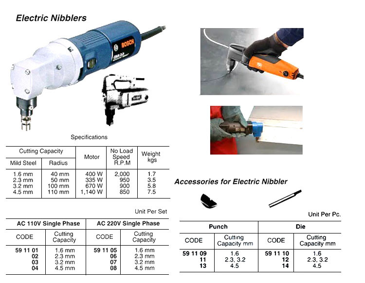 IMPA 591107 Nibbler electric - 3,2mm 
