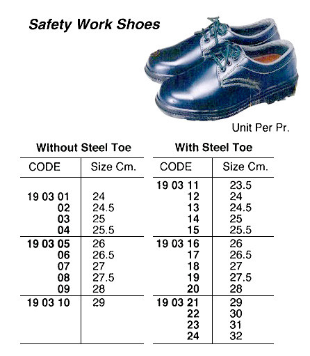SAFETY WORK SHOES WITH STEEL TOE Size 41