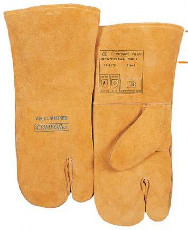 IMPA 851162 PAIR OF WELDING GLOVES SPLITLEATHER WITH 3 FINGERS