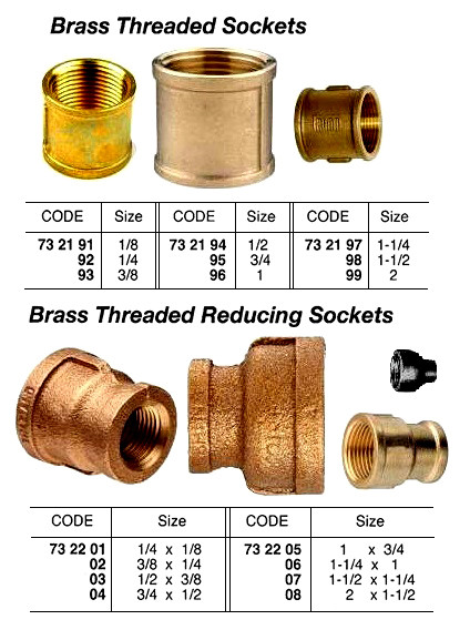 BRASS SCREWED SOCKET FEMALE THREAD 1//8/" 1//4/" 3//8/" 1//2/" 3//4/" 1/" 1-1//4/" 1-1//2/" 2/"