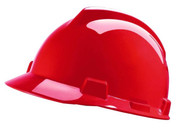 IMPA 310105 SLOTTED SAFETY HELMET, RED