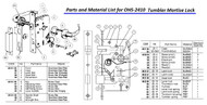 IMPA 490363 THUMBTURM HUB SPRING No.18 FOR MORTISE LOCK OHS-2410