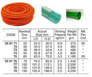 IMPA 350178 Waterhose suction & discharge PVC Nominal size 125mm - price per meter