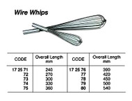 IMPA 172572 WIRE WHIP 280mm STAINLESS STEEL