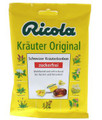 Ricola Schweizer Kräuterbonbon ohne Zucker (Herbal Lozenges Sugar Free) 75g