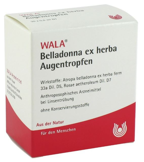 Belladonna Ex Herba Augentropfen (Eye Drops) 30 x 0.5ml Worldwide Shipping PaulsMart Europe