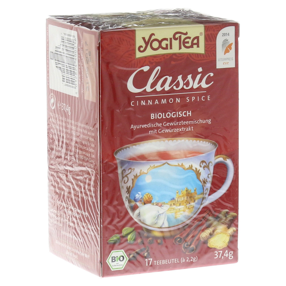 Yogi Tea Classic Bio (Organic Filter Bags) 17x1.8g - Worldwide Shipping  PaulsMart Europe