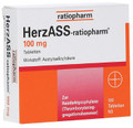 HerzASS Ratiopharm 100mg Tabletten (Tablets) 100st