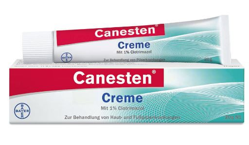 Canesten Extra treatment of Fungus, Hautpilz yeast, Candida