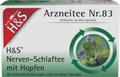 H&S Nerven-und Schlaftee mit Hopfen (Nerve and Sleep Tea with Hops Filter Bag) 20 X 1.5g
