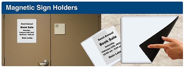 Door Sign Holder Door Signs Edge Snap Takes Paper Inserts