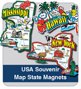 USA Souvenir State Magnets