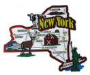 USA map state magnet - NY