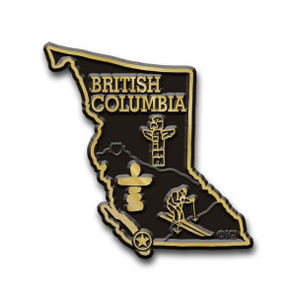 Canadian Province Magnet British Columbia with Capital