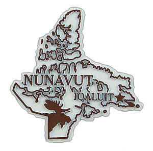 SOUVENIR FRIDGE MAGNET of NUNAVUT CANADA