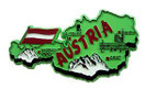 Austria country shaped magnetic map