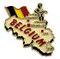 Belgium country shaped magnetic map