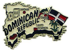 Magnete Frigorifero 3D Repubblica Dominicana – Souvenir In Resina, 8,5x6,5 Cm, Fatto A Mano
