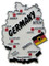 Germany country shaped magnetic map