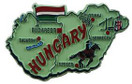 Hungary country shaped magnetic map