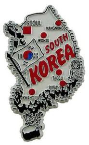 South Korea country shaped magnetic map