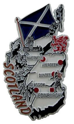 Schottland Magnet Scotland Highlands 6,5 cm Poly,Souvenir GB 