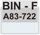 Magnetic Label Holders, 3.5x5 inch Pockets-D